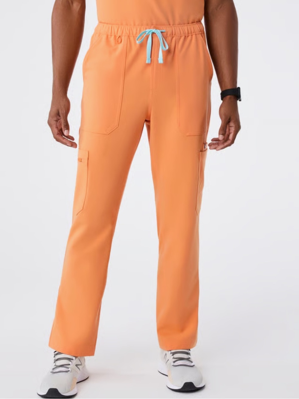 Figs Cairo Men’s Scrub Pants in Shaka Orange Sz M